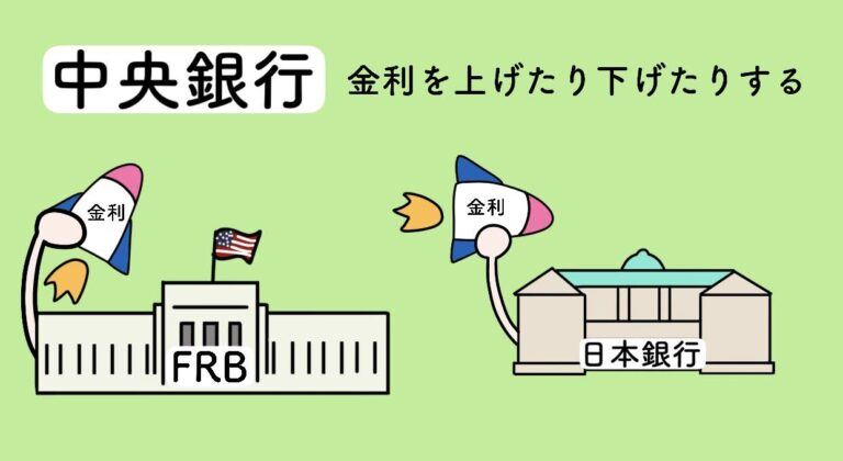 日米金利差とは？なぜ金利差ができたのか？イラストで分かりやすく解説 楽しく学べる漫画ブログ